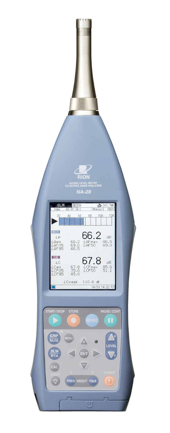 精密騒音計（1/3オクターブ分析機能付）