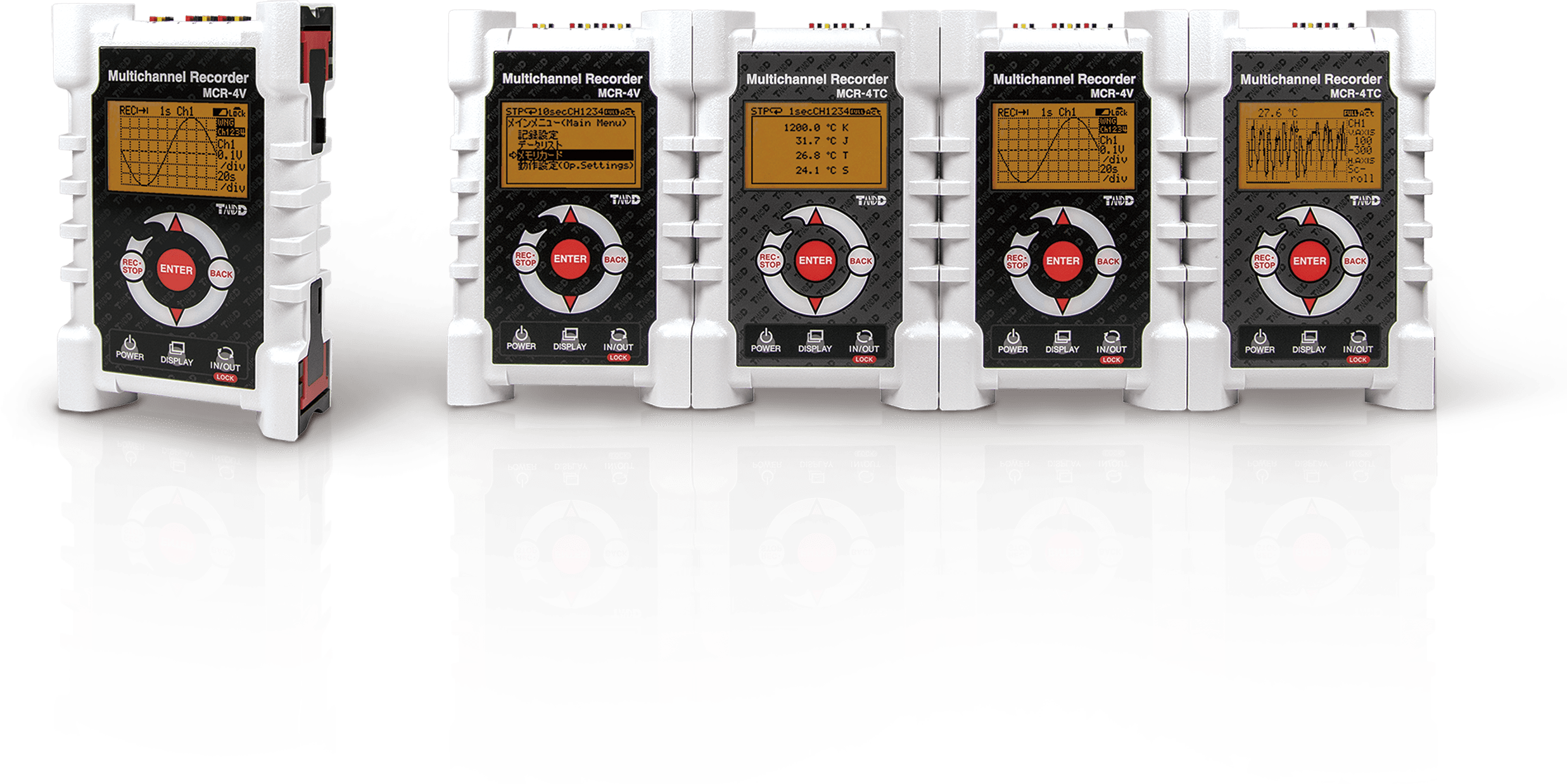 4ch電圧・熱電対データロガー