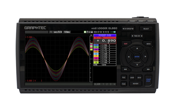 絶縁多チャネルデータロガー midi LOGGER
